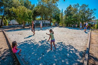 Pétanque au Camping de l'Île Blanche
