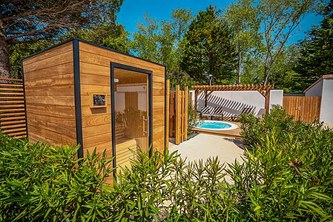 Espace spa et sauna du Camping de l'Île Blanche