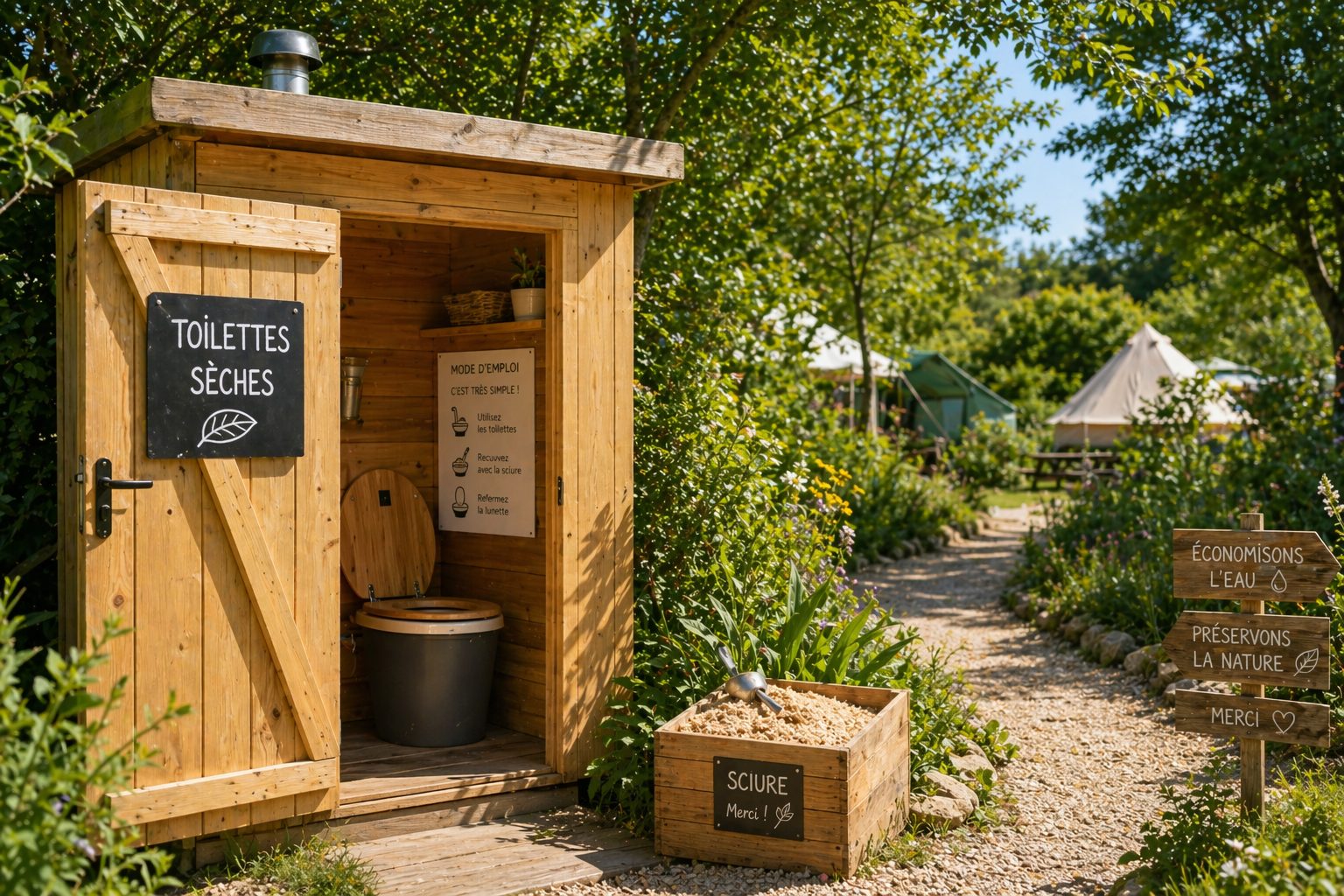 Trockentoiletten beim Camping: 30.000 Liter Wasser gespart