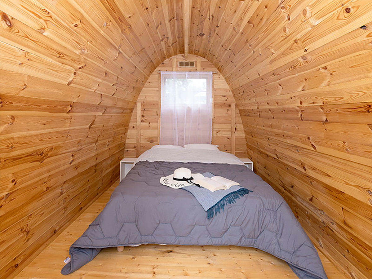 Intérieur Pod insolite Camping La Rivière Dorée